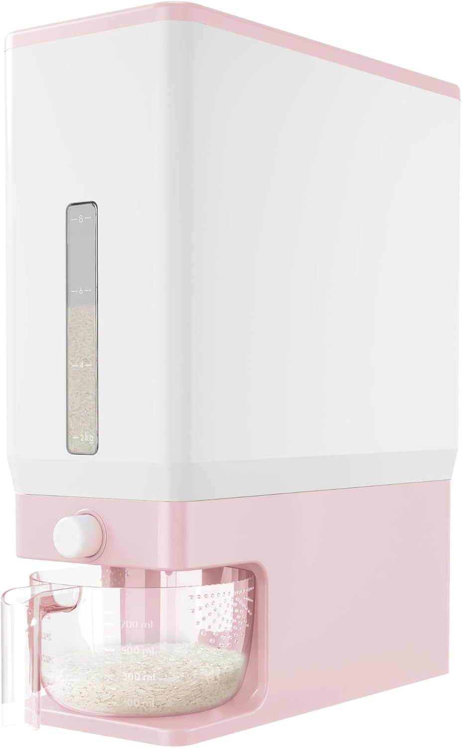 Lifewit Rice Dispenser 25 Lbs(11.3kg), Rice Storage Container Sealed Moisture Proof with Measuring Cup for Kitchen Pantry Household, BPA - Free, 1 Pack - Homesidy.com