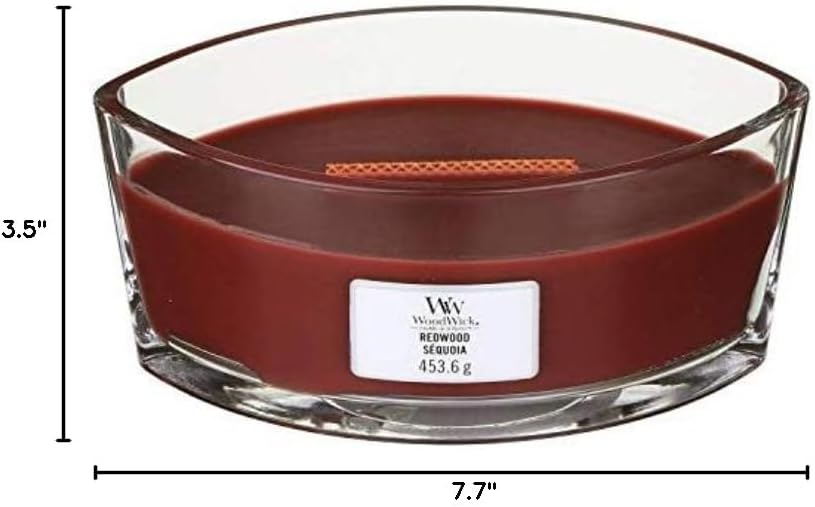 WoodWick Marine Amber Holiday Candle Gifts for Women and Men, 9.7 oz Precious Metals Collection with Crackling Wick - Homesidy.com