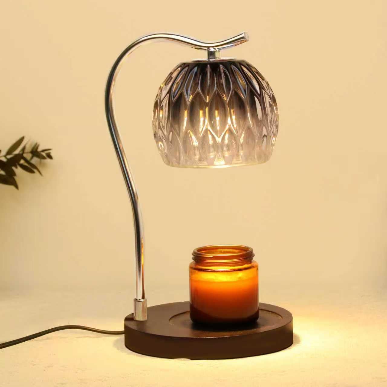 GEEZO Fragrance Candle Warmer Lamp，Electric Candle Warmer with Timer &amp; Dimmer，Mom Christmas Birthday Gifts for Women, House Warming Gifts New Home Bedroom Decor - Homesidy.com