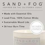 Sand Fog Scented Candle - Crushed Candy Cane – Additional Scents and Sizes – 100% Cotton Lead - Free Wick - Luxury Air Freshening Jar Candles - Perfect Home Decor – 12oz … - Homesidy.com