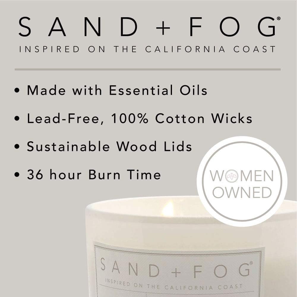 Sand Fog Scented Candle - Crushed Candy Cane – Additional Scents and Sizes – 100% Cotton Lead - Free Wick - Luxury Air Freshening Jar Candles - Perfect Home Decor – 12oz … - Homesidy.com