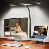 Airlonv LED Desk Lamp for Office Home, Eye - Caring Desk Light with Stepless Dimming Adjustable Flexible Gooseneck, 10W USB Adapter Desk Lamp with Clamp for Reading, Study, Workbench (Black) - Homesidy.com