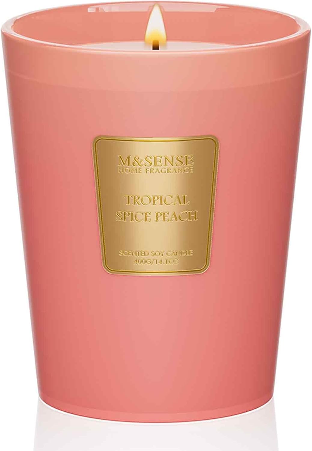 M&amp;SENSE Extra Large Candle Creamy Vanilla Scented, 3 - Wick 35oz 150H Long Lasting, Natural Soy Wax Aromatherapy Candle for Stress Relief, Home Fragrance Fall Winter Christmas Thanksgiving Gifts - Homesidy.com