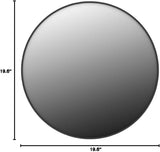 HARRITPURE Round Mirror 30 Black Wall Mounted Circle Mirrors Vanity Mirror with Brushed Aluminum Alloy Frame Modern Decoration for Bathroom, Living Room, Vanity, Bedroom, Entryway - Homesidy.com