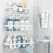 Liuoud 5 Pack Shower Caddy Organizer Rack Shelf for Inside Shower, Adhesive Bathroom Wall Storage Basket Rustproof Stainless Steel Shampoo Holder, Girly Bathroom Accessory Decor Set, Pink - Homesidy.com