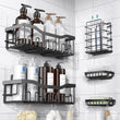 EUDELE Adhesive Shower Caddy, 5 Pack Rustproof Stainless Steel Bath Organizers With Large Capacity, No Drilling Shelves for Bathroom Storage &amp; Home Decor - Homesidy.com
