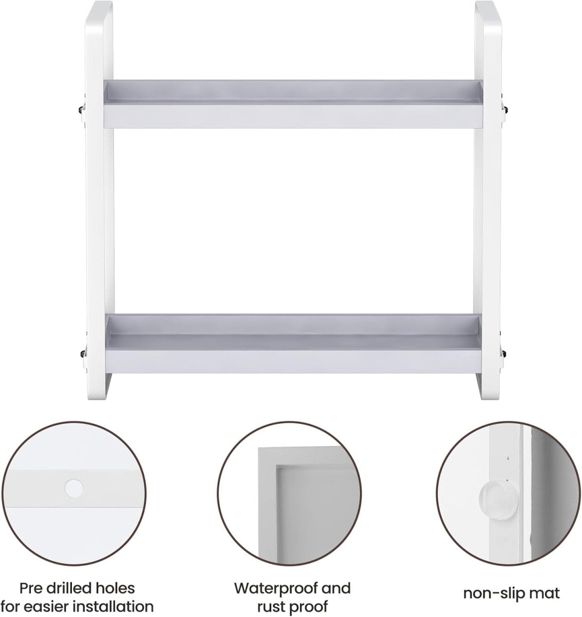 HNRLOY Bathroom Counter Organizer,Bathroom Countertop Organizer,Counter Shelf,Countertop Storage,Organization and Storage,Makeup Shelf,Sink Caddy(Brown 3 Tier) - Homesidy.com