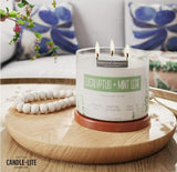 Candle - lite Essential Elements Scented Candles, Eucalyptus &amp; Mint Leaf, 14.75 oz Jar, Proudly Poured in The USA, Aromatherapy, 3 - Wick with 45 Hours Burn Time, Perfect for Creating a Relaxing Ambiance - Homesidy.com
