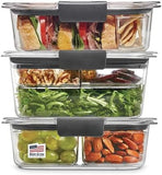 Rubbermaid Brilliance BPA - Free Airtight Food Storage Containers, 24 - Piece Set, Easy for Meal Prep, Lunch &amp; Leftovers - Homesidy.com