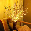 DK177 2 Pack Led Branch Light Battery Operated Lighted Branch Vase Filler Willow Tree Artificial Little Twig Power Brown 30 Inch 20 LED for Home Romantic Decoration, Warm White - Homesidy.com
