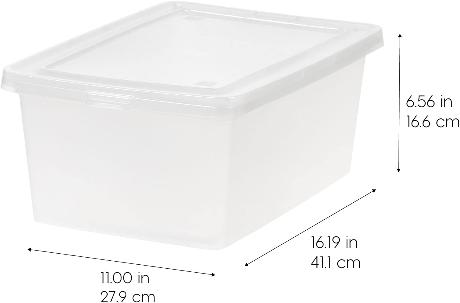 IRIS USA 6 Qt. Plastic Storage Bins Containers with Lids, 4 Pack, Small Sensory Bin, Craft Storage, Craft Organizers &amp; Storage, Organizing Container for Home, Office &amp; Art Supplies, Stackable, Clear - Homesidy.com