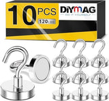 DIYMAG Garage Storage Hooks 6 Pack, 30lbs 2025 Cruise Cabin Ship Essentials N52 Magnetic Hook Heavy Duty Strong Wall Mount Magnets Fridge for Classroom Wall Mount Kitchen Grills Silver - Homesidy.com