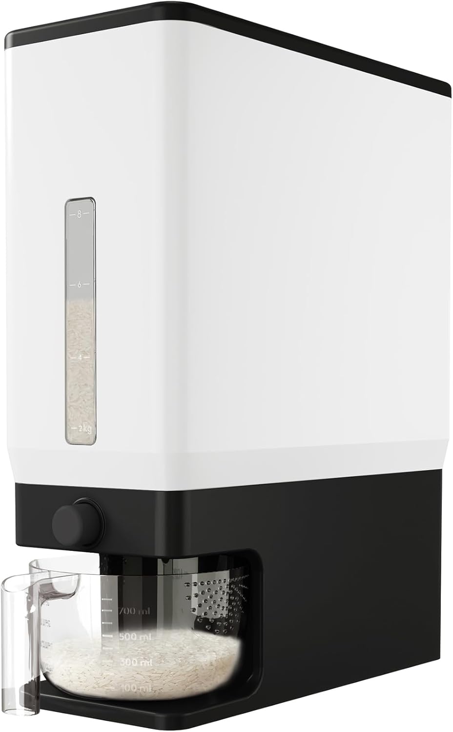 Lifewit Rice Dispenser 25 Lbs(11.3kg), Rice Storage Container Sealed Moisture Proof with Measuring Cup for Kitchen Pantry Household, BPA - Free, 1 Pack - Homesidy.com
