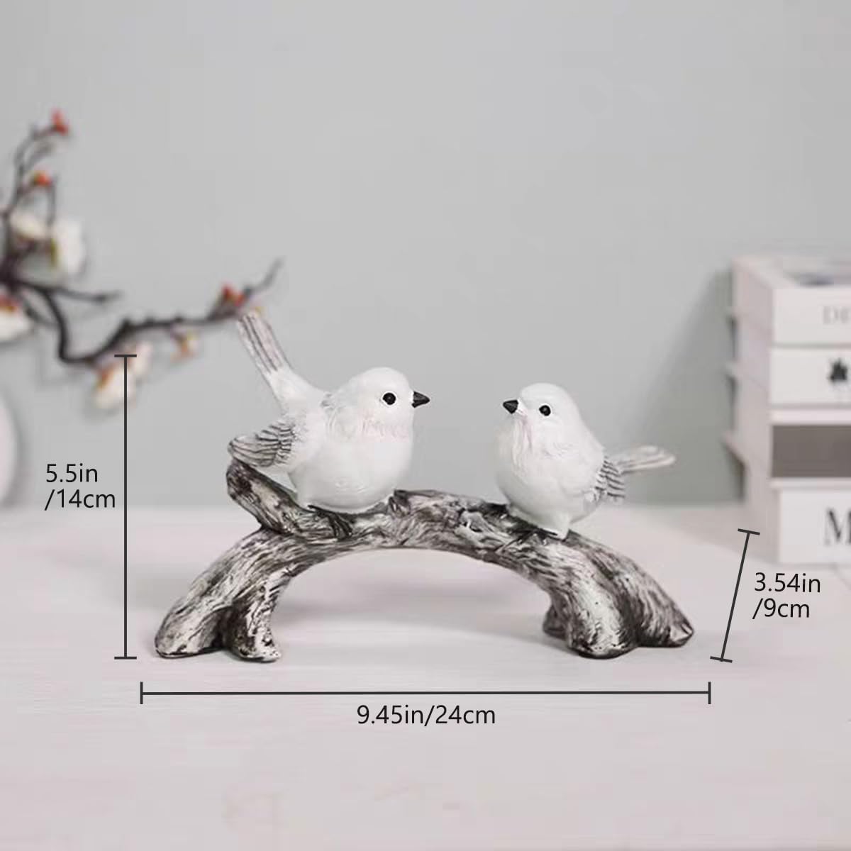 GJFASGF Small Animal Statues, White Bird Figurines Home Decor, Modern Home Decorative, Ceramic Decor for Office Desktop, Bookshelf, Bedroom, Living Room, Cabinets (White 2 Pcs) - Homesidy.com