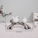 GJFASGF Small Animal Statues, White Bird Figurines Home Decor, Modern Home Decorative, Ceramic Decor for Office Desktop, Bookshelf, Bedroom, Living Room, Cabinets (White 2 Pcs) - Homesidy.com