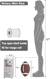 AOJEZOR Toilet Paper Holder Stand: No Drill PVC Small Bathroom Cabinet for Apartment Dwellers - Rental Deposit Protection - Small Space Storage Saving - Homesidy.com