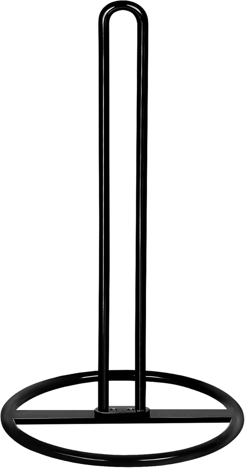 Paper Towel Holder Countertop, OBODING, Kitchen Paper Towel Stand Holder for Kitchen Organization and Storage, Paper Towel Holders for Standard and Large Size Rolls (Black) - Homesidy.com