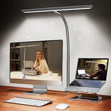 Airlonv LED Desk Lamp for Office Home, Eye - Caring Desk Light with Stepless Dimming Adjustable Flexible Gooseneck, 10W USB Adapter Desk Lamp with Clamp for Reading, Study, Workbench (Black) - Homesidy.com