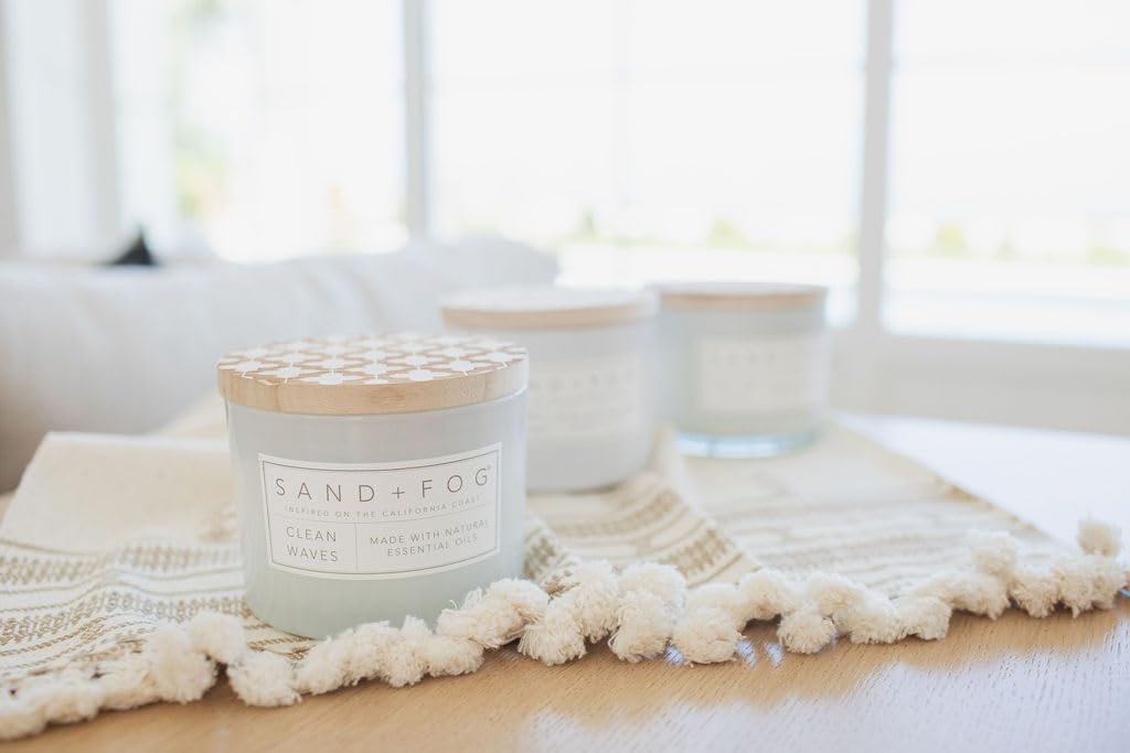 Sand Fog Scented Candle - Crushed Candy Cane – Additional Scents and Sizes – 100% Cotton Lead - Free Wick - Luxury Air Freshening Jar Candles - Perfect Home Decor – 12oz … - Homesidy.com