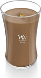 WoodWick Marine Amber Holiday Candle Gifts for Women and Men, 9.7 oz Precious Metals Collection with Crackling Wick - Homesidy.com