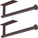 ASTOFLI Paper Towel Holder Under Cabinet No Drilling, Self Adhesive Paper Towel Holder Wall Mount for Kitchen Rack, Under Counter Napin Holder No Drill, 304 Stainless Steel Matte Black - Homesidy.com