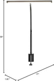 Airlonv LED Desk Lamp for Office Home, Eye - Caring Desk Light with Stepless Dimming Adjustable Flexible Gooseneck, 10W USB Adapter Desk Lamp with Clamp for Reading, Study, Workbench (Black) - Homesidy.com