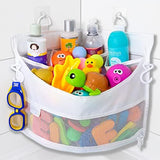 2 x Mesh Bath Toy Organizer 8 Ultra Strong Hooks – The Perfect Bathtub Toy Holder &amp; Bathroom or Shower Caddy – These Multi - use Net Bags Make Baby Bath Toy Storage Easy – For Kids &amp; Toddlers - Homesidy.com