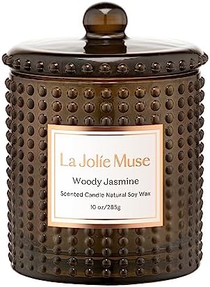LA JOLIE MUSE Christmas Candle | Ruby Berry Bliss | Mandarin Cranberry &amp; Plum | 10 oz Festive Candle | 55 Hours Clean Burn | Gift for Women &amp; Family - Homesidy.com