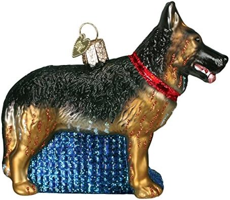 Old World Christmas Black Labrador Dog Collection Glass Blown Ornaments for Christmas Tree 3.75 x 1.5 - Homesidy.com
