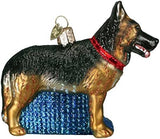 Old World Christmas Black Labrador Dog Collection Glass Blown Ornaments for Christmas Tree 3.75 x 1.5 - Homesidy.com