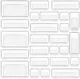 Vtopmart 25 PCS Clear Plastic Drawer Organizers Set, 4 - Size Versatile Bathroom and Vanity Drawer Organizer Trays, Storage Bins for Makeup, Bedroom, Kitchen Gadgets Utensils and Office - Homesidy.com