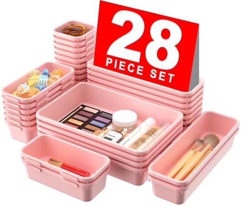 A - LuGei 【Military Grade Drawer Organizer, 【𝟱𝗦𝗶𝘇𝗲】 Makeup organizer, 【Holds 177 Items】 Bathroom Organizers and Storage, Organization and Storage, Desk Drawer Organizer for Bathroom Vanity - Homesidy.com
