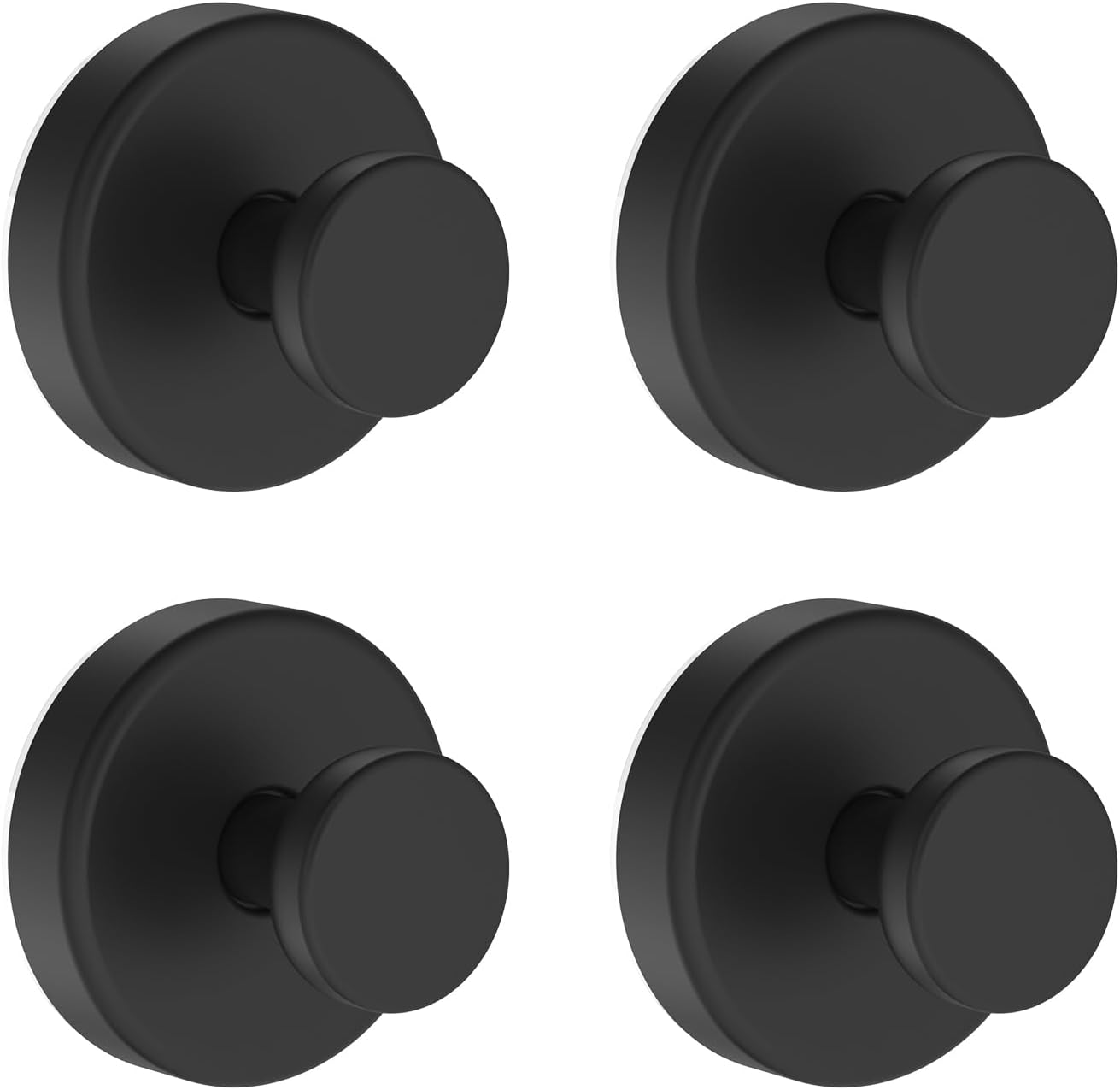Bntuk Suction Cup Hooks for Shower, Removable Towel Hooks for Bathroom Window Glass Door Wall, Bath Robe Looafh Wreath Hook for Hanging - 2 Pack, Black - Homesidy.com