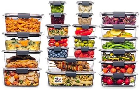 Rubbermaid Brilliance BPA - Free Airtight Food Storage Containers, 24 - Piece Set, Easy for Meal Prep, Lunch &amp; Leftovers - Homesidy.com