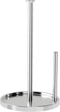 Paper Towel Holder Countertop, Standing Paper Roll Holder with Anti Slip Weighted Base, Stainless Steel Freestanding Paper Towel Holder for Kitchen, Black - Homesidy.com