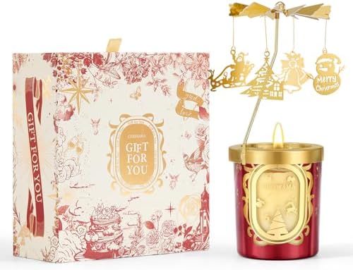 Christmas Gifts for Women, Unique Birthday Gifts for Women, Lavender Butterfly Rotating Scented Candles for Home Fragrance, Mom Birthday Gift from Daughter Son, Xmas Candle Gift for Sister Grandma - Homesidy.com