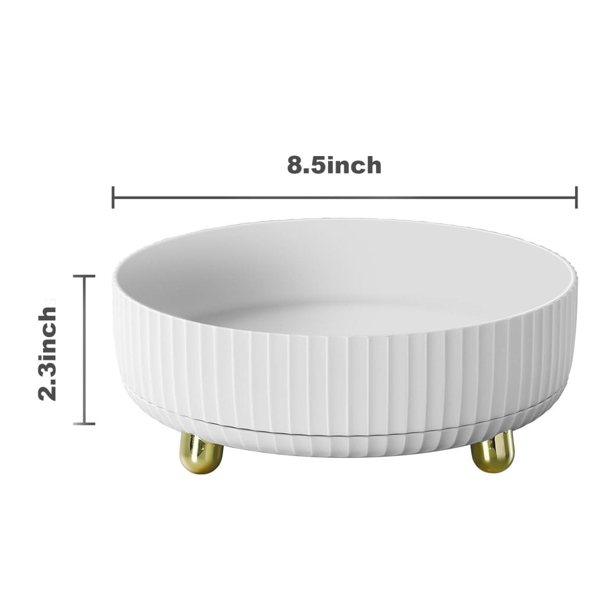 funest Makeup Perfume Organizer, 360 Degree Rotating Lazy Susan Cosmetic Desk Storage Lotions Display Case Round Tray with Large Capacity, for your Jewelry - Homesidy.com