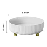 funest Makeup Perfume Organizer, 360 Degree Rotating Lazy Susan Cosmetic Desk Storage Lotions Display Case Round Tray with Large Capacity, for your Jewelry - Homesidy.com