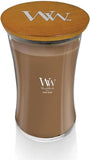 WoodWick Marine Amber Holiday Candle Gifts for Women and Men, 9.7 oz Precious Metals Collection with Crackling Wick - Homesidy.com