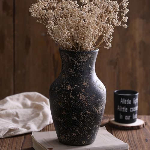 Rustic Vases for Home Decor. Ceramic Vase for Dining Table Decor. Terracotta Decorative Vase 6.1IN. ZSHLXM - Homesidy.com