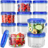 Freezer Storage Containers, [6 Pack - 16 Oz] Airtight Plastic Food Storage Containers with Twist Top Lids, Soup, Meal Prep Containers | BPA Free | Stackable | Leakproof | Microwave/Dishwasher Safe - Homesidy.com
