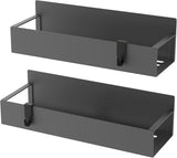 HuggieGems Metal 4 Pack Magnetic Spice Storage Rack Organizer for Refrigerator and Oven, Black Fridge Organizers and Storage - Homesidy.com