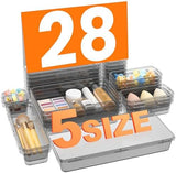 A - LuGei 【Military Grade Drawer Organizer, 【𝟱𝗦𝗶𝘇𝗲】 Makeup organizer, 【Holds 177 Items】 Bathroom Organizers and Storage, Organization and Storage, Desk Drawer Organizer for Bathroom Vanity - Homesidy.com
