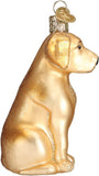 Old World Christmas Black Labrador Dog Collection Glass Blown Ornaments for Christmas Tree 3.75 x 1.5 - Homesidy.com