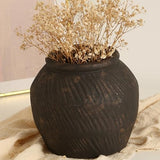 Rustic Vases for Home Decor. Ceramic Vase for Dining Table Decor. Terracotta Decorative Vase 6.1IN. ZSHLXM - Homesidy.com