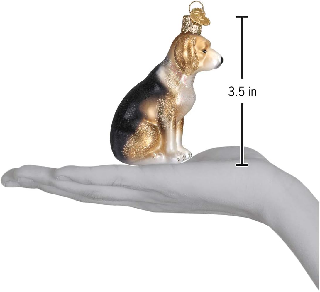 Old World Christmas Black Labrador Dog Collection Glass Blown Ornaments for Christmas Tree 3.75 x 1.5 - Homesidy.com