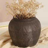 Rustic Vases for Home Decor. Ceramic Vase for Dining Table Decor. Terracotta Decorative Vase 6.1IN. ZSHLXM - Homesidy.com