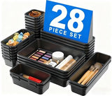 A - LuGei 【Military Grade Drawer Organizer, 【𝟱𝗦𝗶𝘇𝗲】 Makeup organizer, 【Holds 177 Items】 Bathroom Organizers and Storage, Organization and Storage, Desk Drawer Organizer for Bathroom Vanity - Homesidy.com