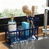 Cisily Kitchen Sink Caddy Organzier with High Brush Holder, Sponge Holder for Sink, 304 Rustproof Stainless, Kitchen Countertop Soap Dispenser Organizer, Kitchen Decor and Accessories - Homesidy.com
