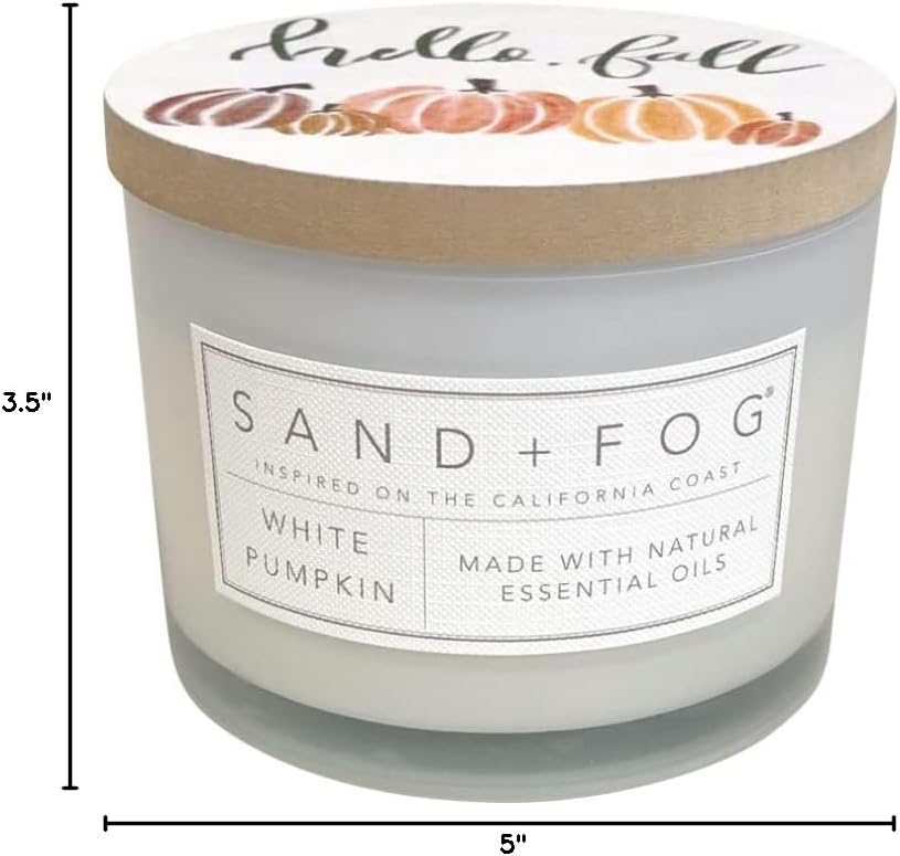 Sand Fog Scented Candle - Crushed Candy Cane – Additional Scents and Sizes – 100% Cotton Lead - Free Wick - Luxury Air Freshening Jar Candles - Perfect Home Decor – 12oz … - Homesidy.com